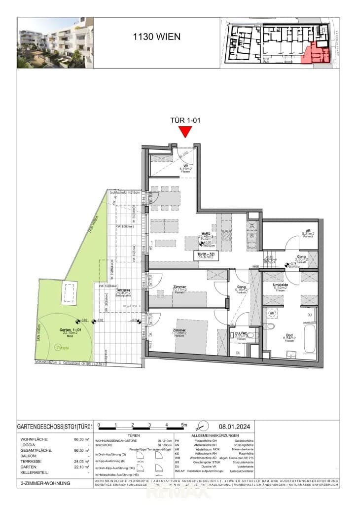 3-Zimmer-Wohnung kaufen in Wien – 86,3 m², € 719.000 – Bild 4 von 4