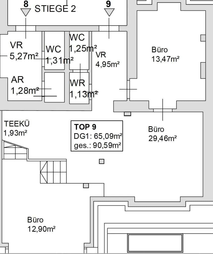 3-Zimmer-Gewerbeimmobilie mieten in Wien – 91 m², € 1.999 – Bild 13 von 14