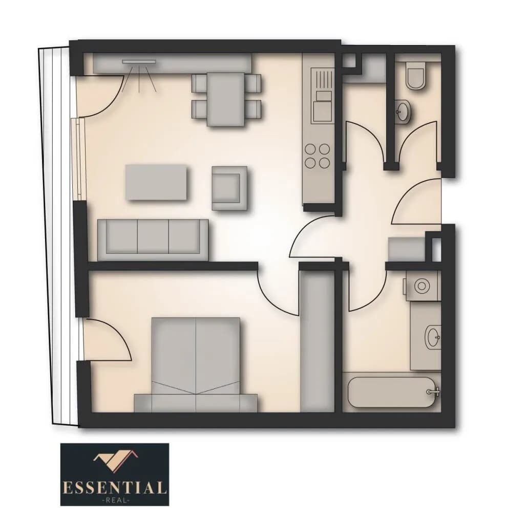 2-Zimmer-Wohnung mieten in Wien – 44,8 m², € 1.234 – Bild 10 von 10