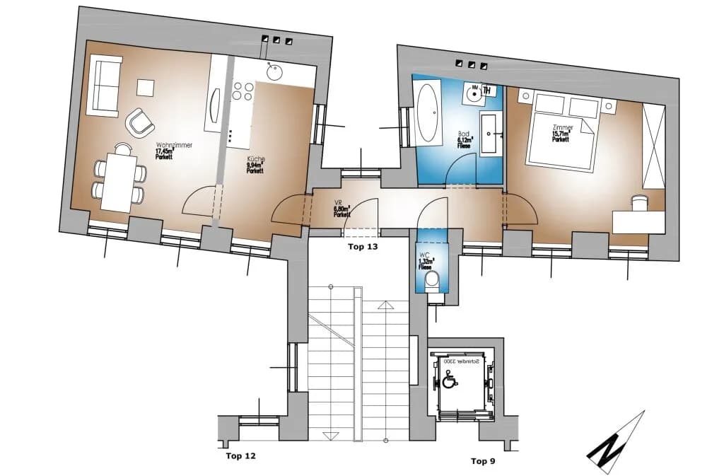 2-Zimmer-Wohnung kaufen in Wien – 57,34 m², € 274.900 – Bild 23 von 23