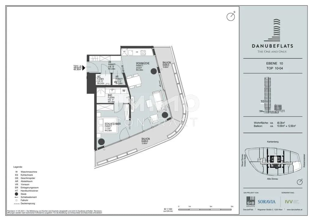 2-Zimmer-Wohnung kaufen in Wien – 48,36 m², € 530.000 – Bild 23 von 23