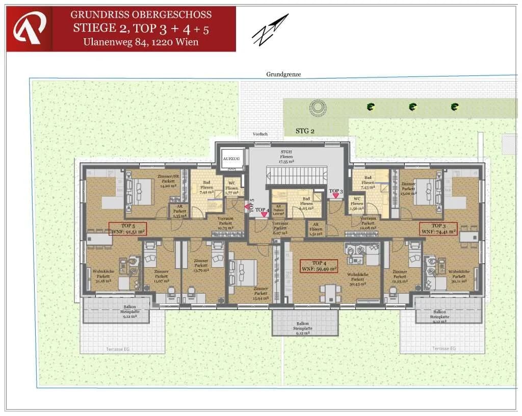2-Zimmer-Wohnung kaufen in Wien – 59,49 m², € 426.100 – Bild 17 von 18
