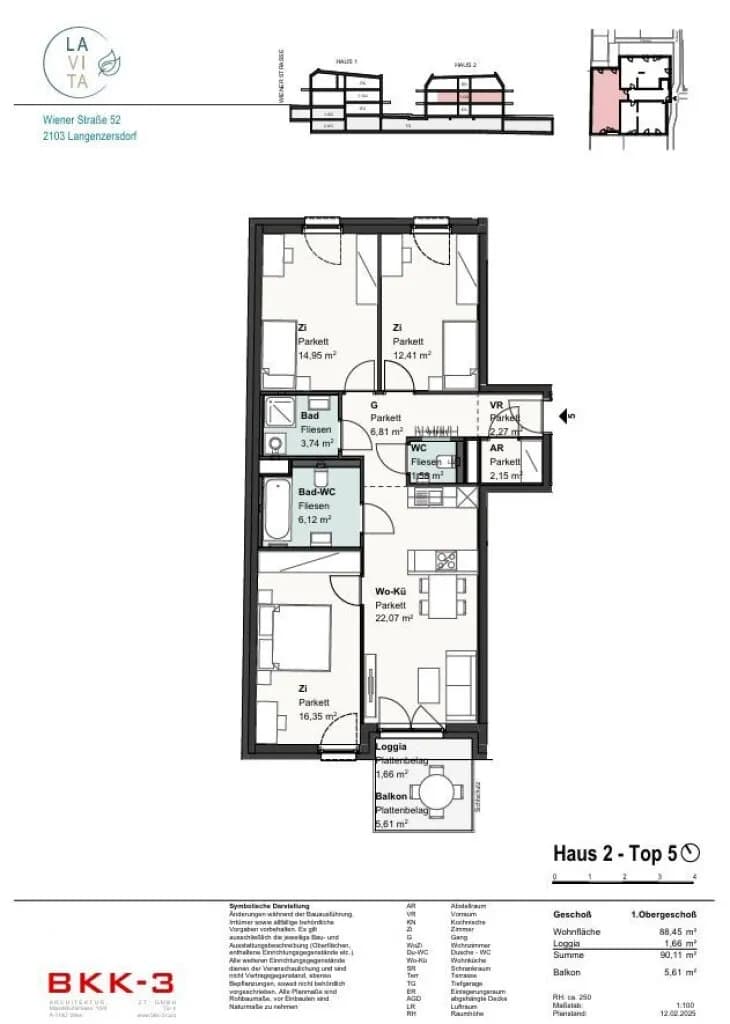 4-Zimmer-Wohnung kaufen in Korneuburg – 90,34 m², € 597.569 – Bild 11 von 11