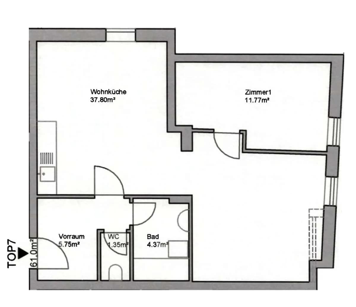 2-Zimmer-Wohnung mieten in Graz-Umgebung – 60,98 m², € 598 – Bild 11 von 11