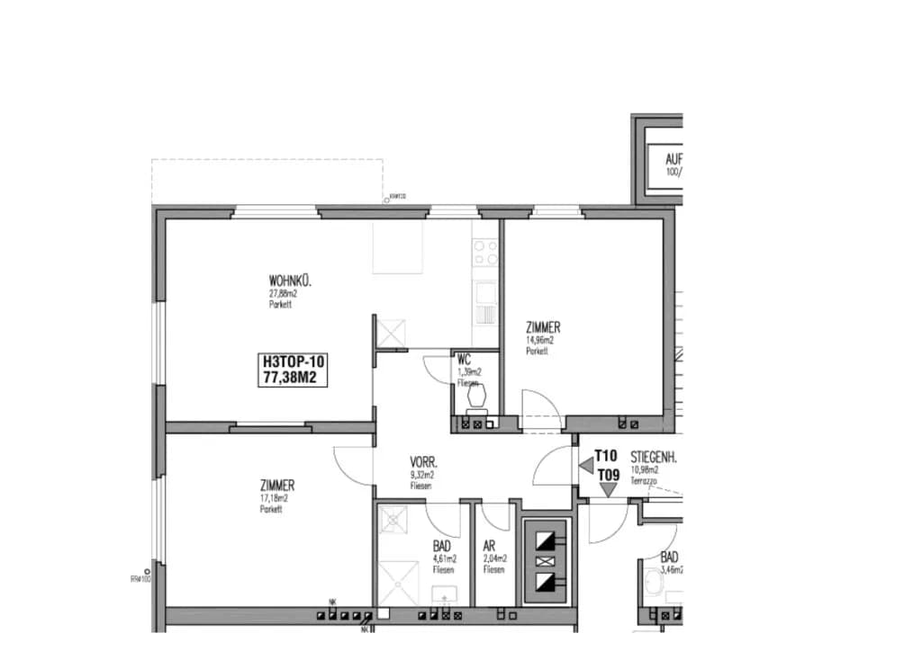 3-Zimmer-Wohnung kaufen in Tulln – 77,38 m², € 309.000 – Bild 12 von 12