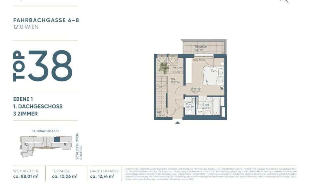 3-Zimmer-Wohnung kaufen in Wien – 88,01 m², € 673.600 – Bild 27 von 29