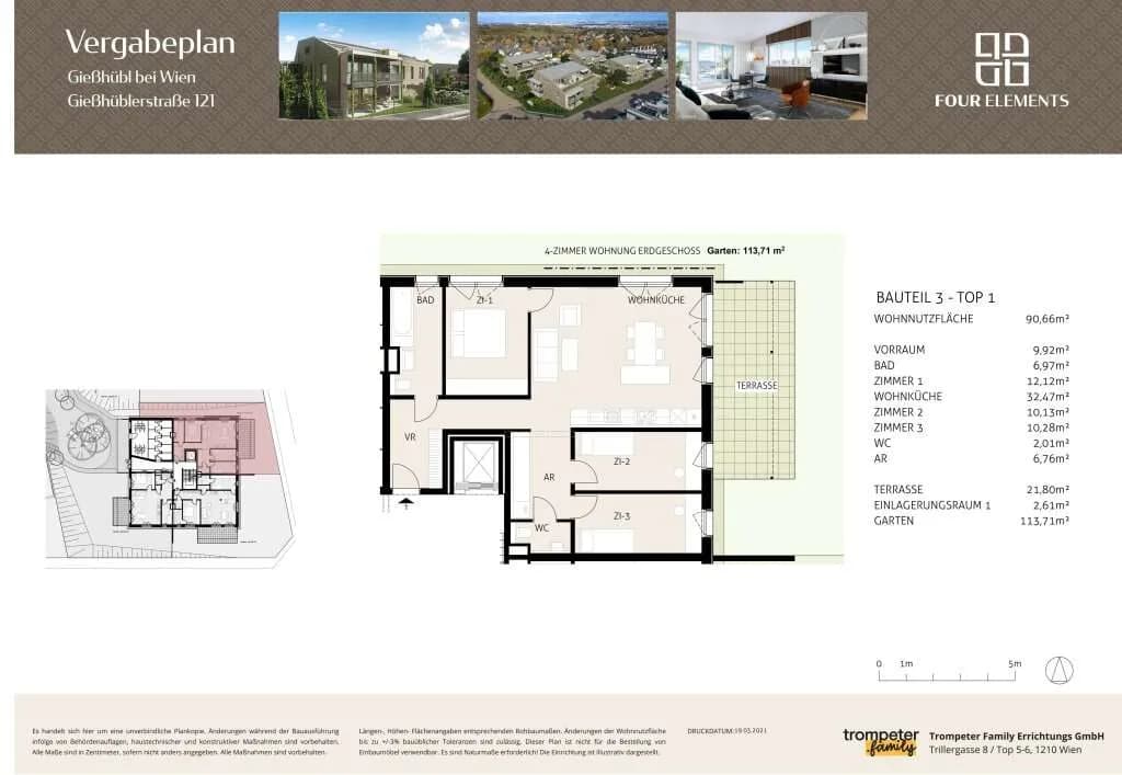 4-Zimmer-Wohnung kaufen in Mödling – 90,66 m², € 592.600 – Bild 25 von 26