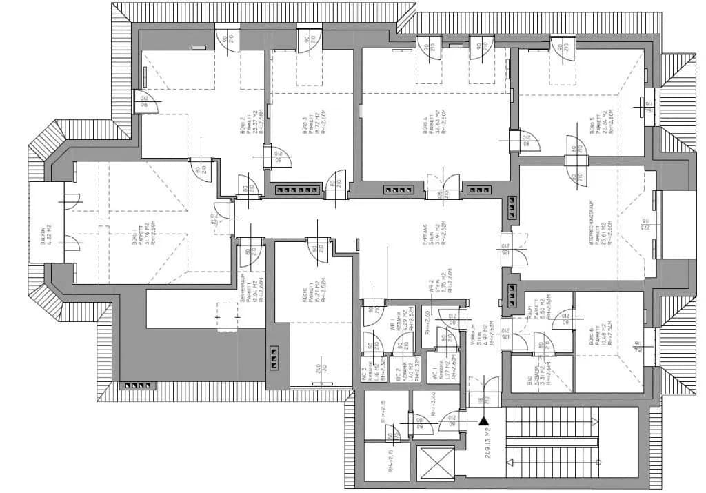 7-Zimmer-Gewerbeimmobilie mieten in Wien – 249 m², € 4.908 – Bild 24 von 28