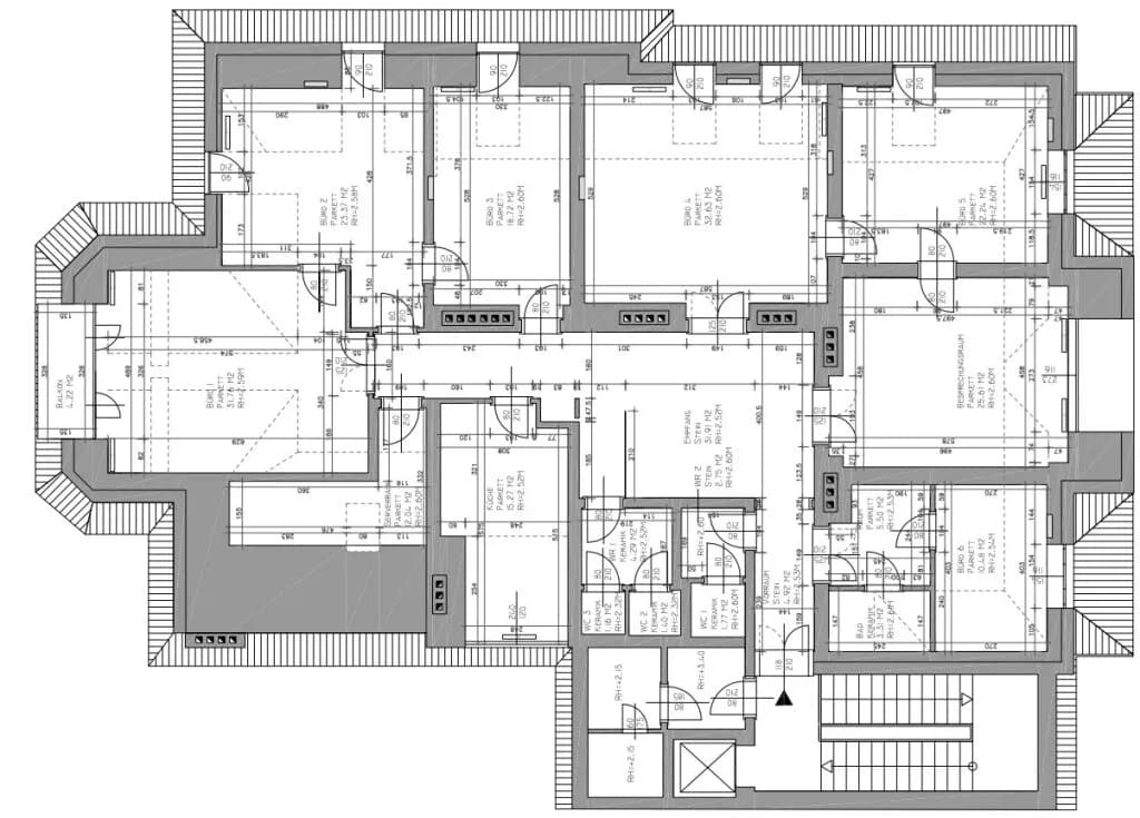 7-Zimmer-Gewerbeimmobilie mieten in Wien – 249 m², € 4.908 – Bild 27 von 28