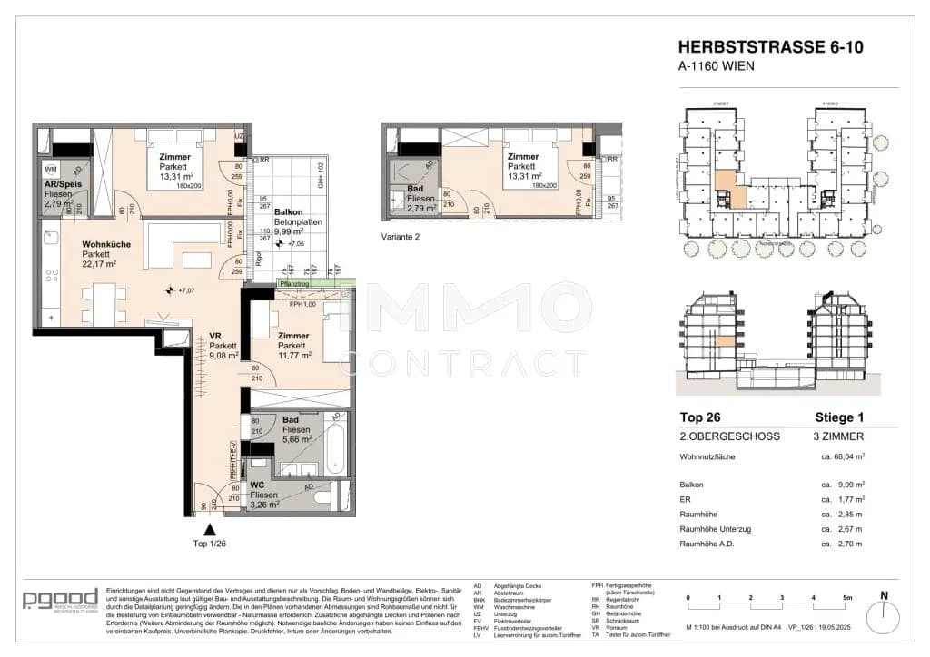 3-Zimmer-Wohnung kaufen in Wien – 68,04 m², € 485.000 – Bild 10 von 10