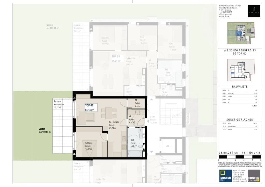 2-Zimmer-Wohnung kaufen in Salzburg-Umgebung – 55,45 m², € 375.000 – Bild 7 von 7