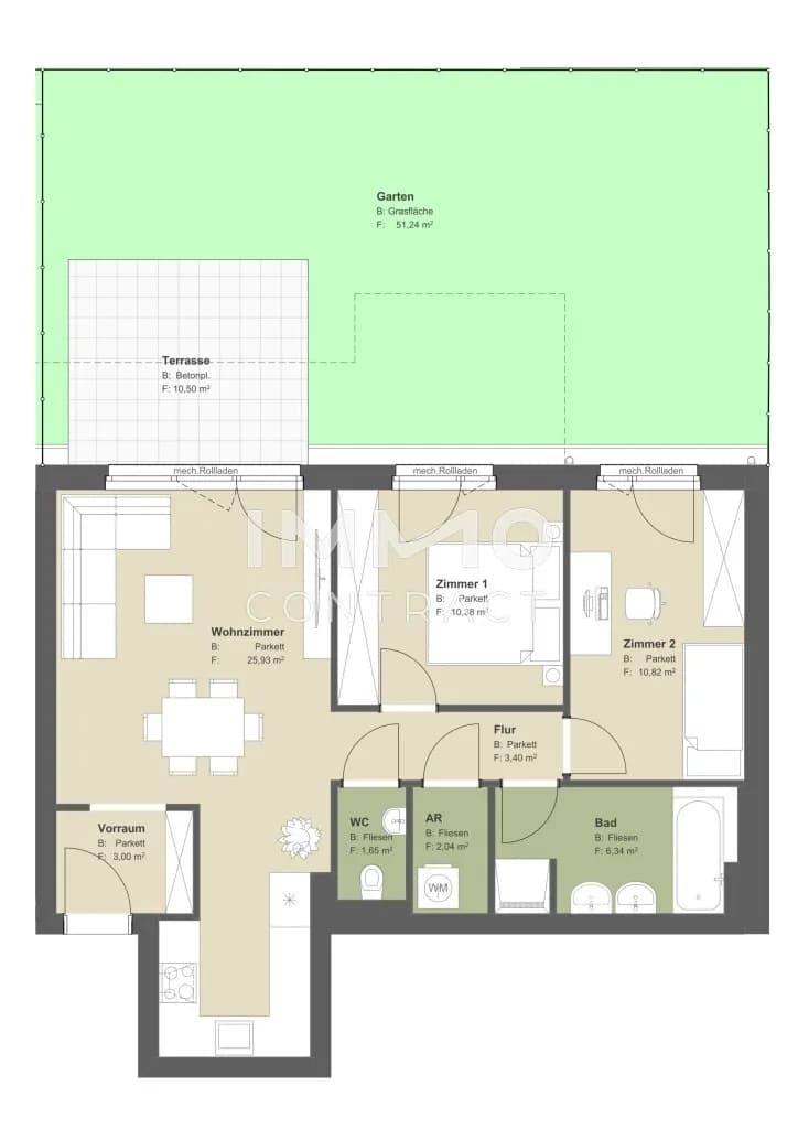 3-Zimmer-Wohnung kaufen in Wien – 63,56 m², € 359.600 – Bild 9 von 9