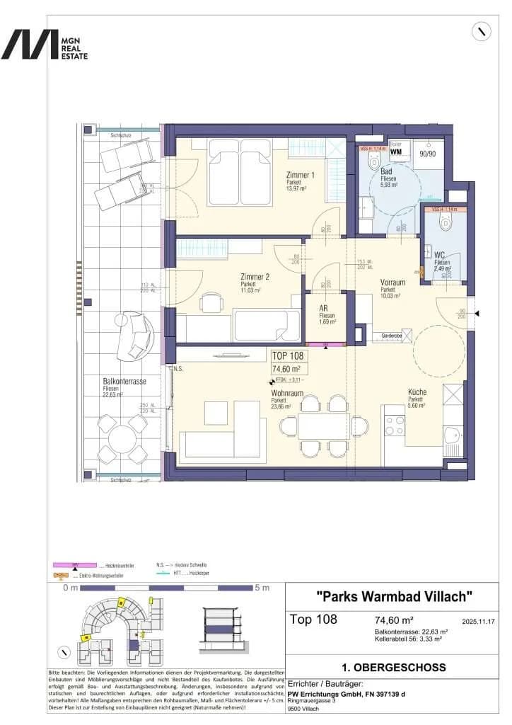 3-Zimmer-Wohnung kaufen in Villach – 74,6 m², € 508.000 – Bild 12 von 13