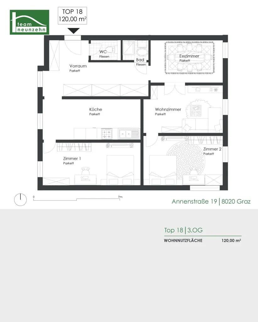 3-Zimmer-Wohnung mieten in Graz – 120,82 m², € 1.453 – Bild 22 von 22