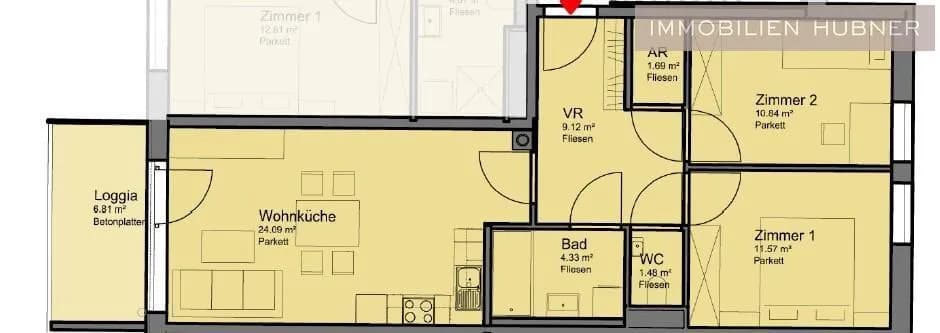 3-Zimmer-Wohnung mieten in Wiener Neustadt – 70 m², € 1.025 – Bild 12 von 15