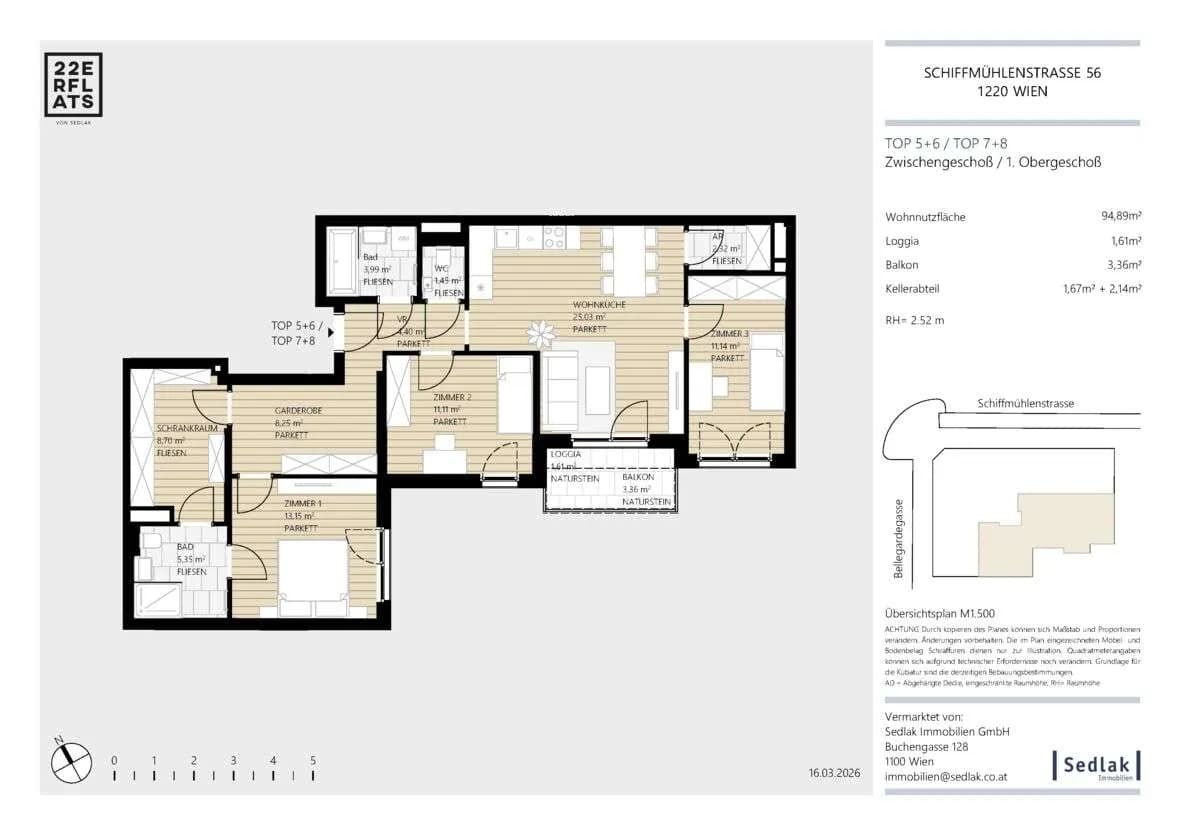 4-Zimmer-Wohnung kaufen in Wien – 94,98 m², € 675.000 – Bild 3 von 9