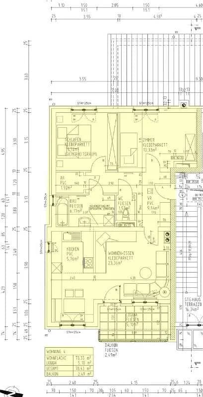 3-Zimmer-Wohnung mieten in Perg – 78,43 m², € 685 – Bild 3 von 3