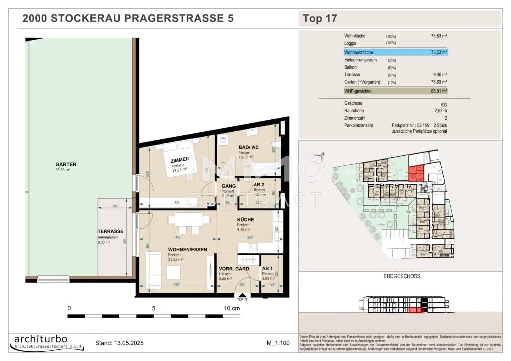 2-Zimmer-Wohnung kaufen in Korneuburg – 74 m², € 390.395 – Bild 5 von 6