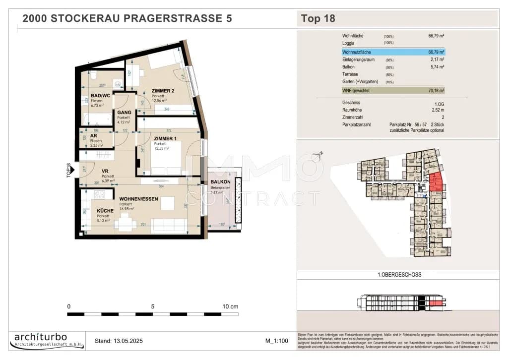 2-Zimmer-Wohnung kaufen in Korneuburg – 67 m², € 328.424 – Bild 4 von 5