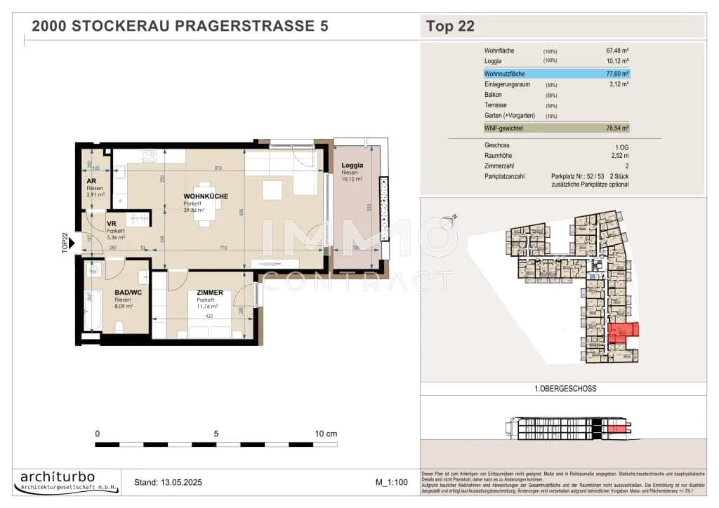 2-Zimmer-Wohnung kaufen in Korneuburg – 67 m², € 358.124 – Bild 4 von 5