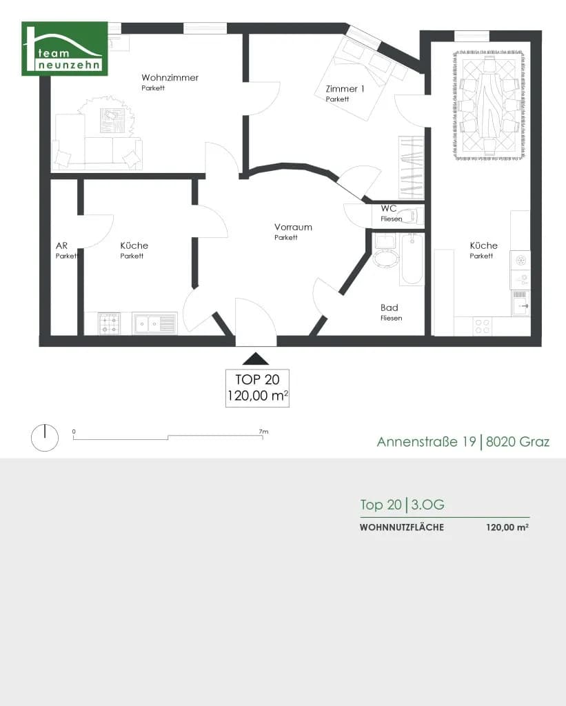 3-Zimmer-Wohnung mieten in Graz – 120,67 m², € 1.453 – Bild 21 von 21