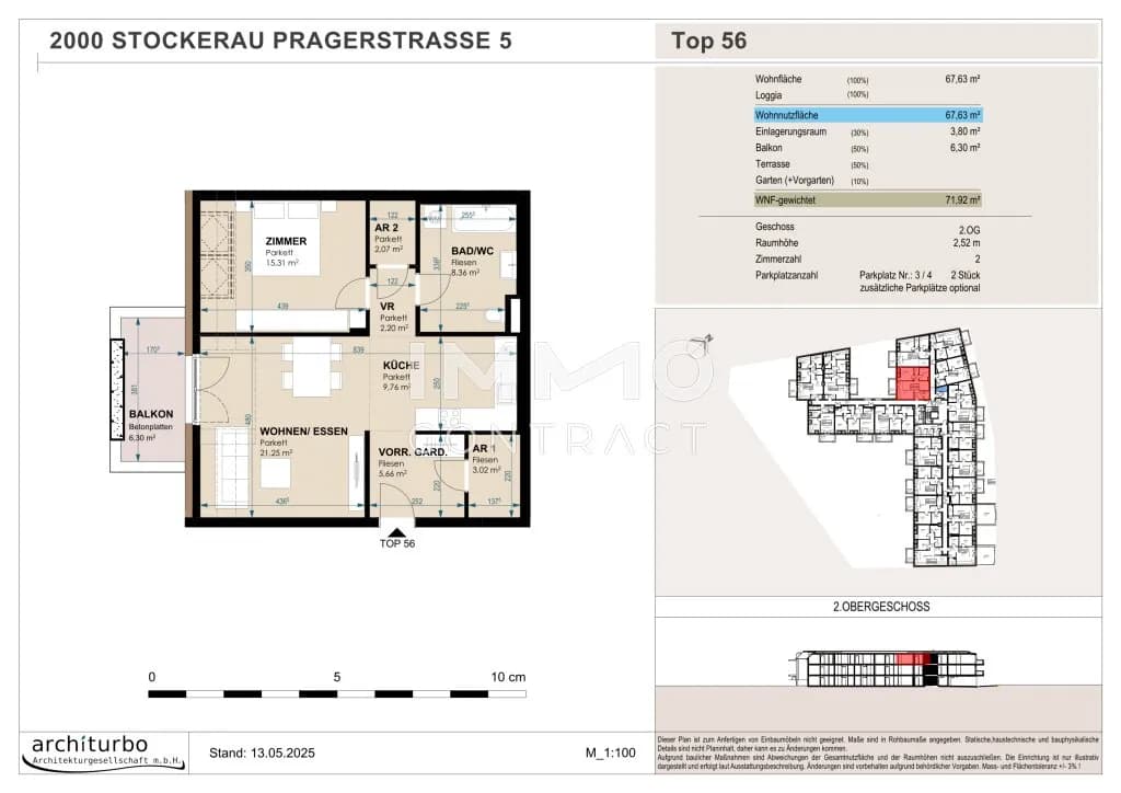 2-Zimmer-Wohnung kaufen in Korneuburg – 68 m², € 336.586 – Bild 5 von 6
