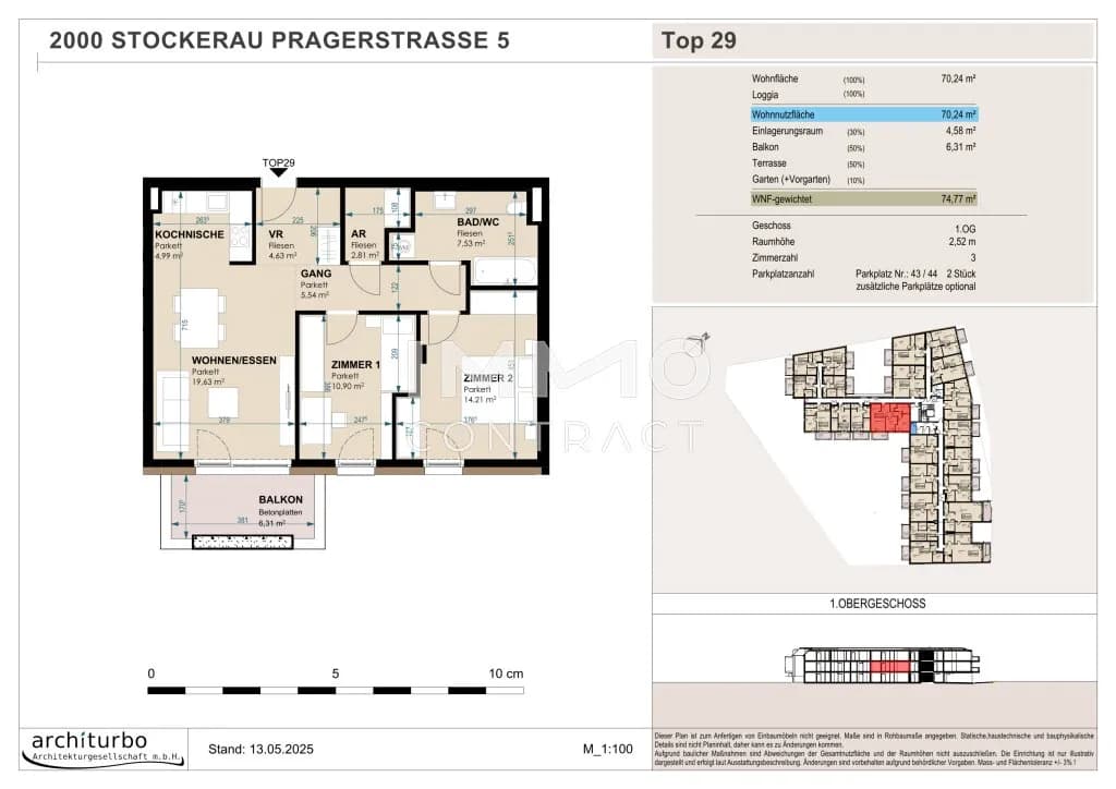 3-Zimmer-Wohnung kaufen in Korneuburg – 70 m², € 345.433 – Bild 5 von 6