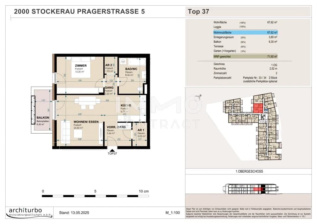 2-Zimmer-Wohnung kaufen in Korneuburg – 68 m², € 332.247 – Bild 7 von 8