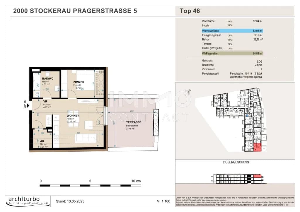 2-Zimmer-Wohnung kaufen in Korneuburg – 52 m², € 311.160 – Bild 5 von 6