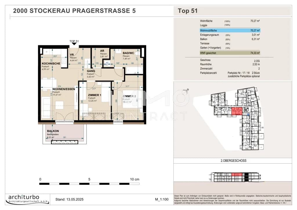 2-Zimmer-Wohnung kaufen in Korneuburg – 70 m², € 356.774 – Bild 5 von 6