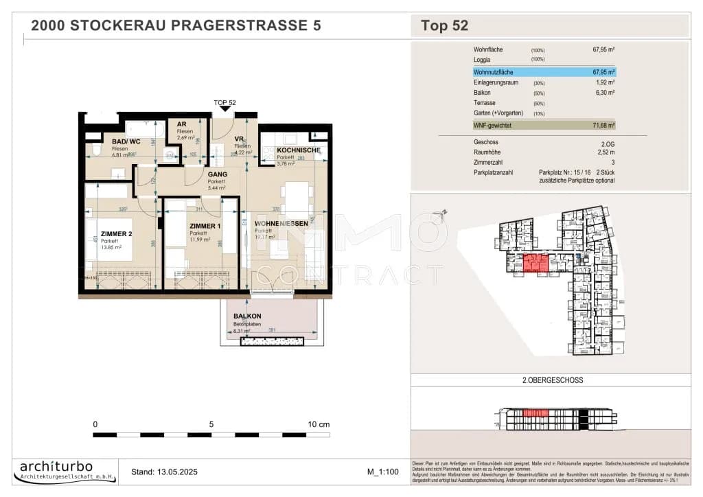 3-Zimmer-Wohnung kaufen in Korneuburg – 68 m², € 335.444 – Bild 5 von 6