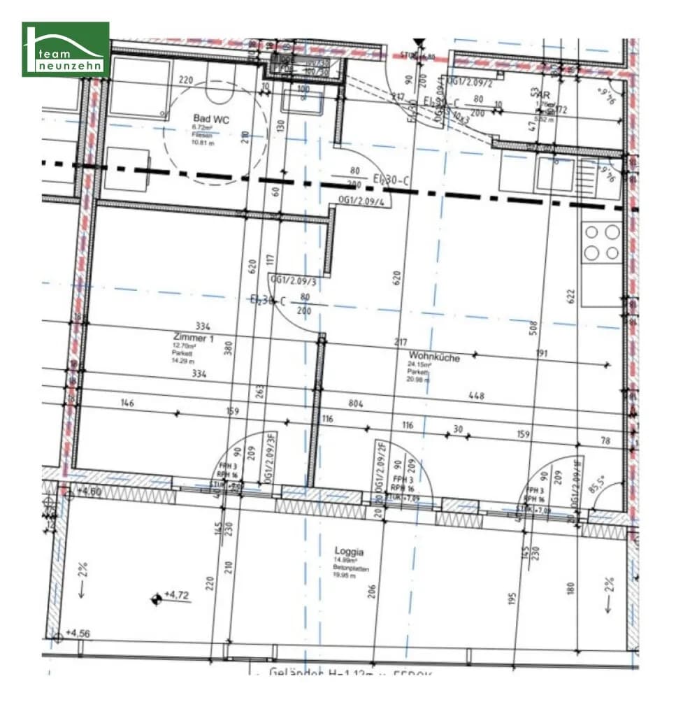 2-Zimmer-Wohnung mieten in Graz – 45,09 m², € 783 – Bild 13 von 13