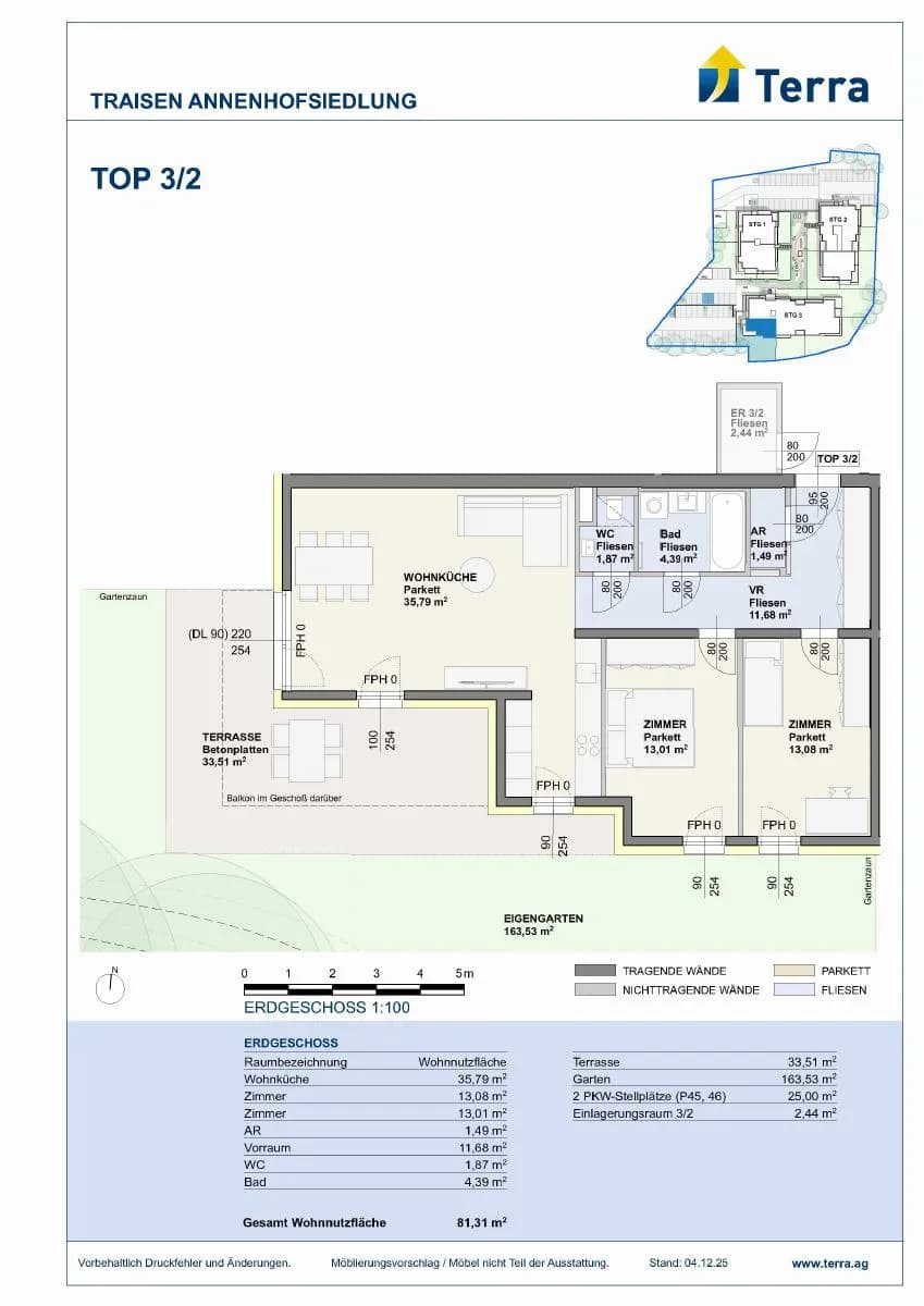 3-Zimmer-Wohnung mieten in Lilienfeld – 80,17 m², € 1.195 – Bild 6 von 6