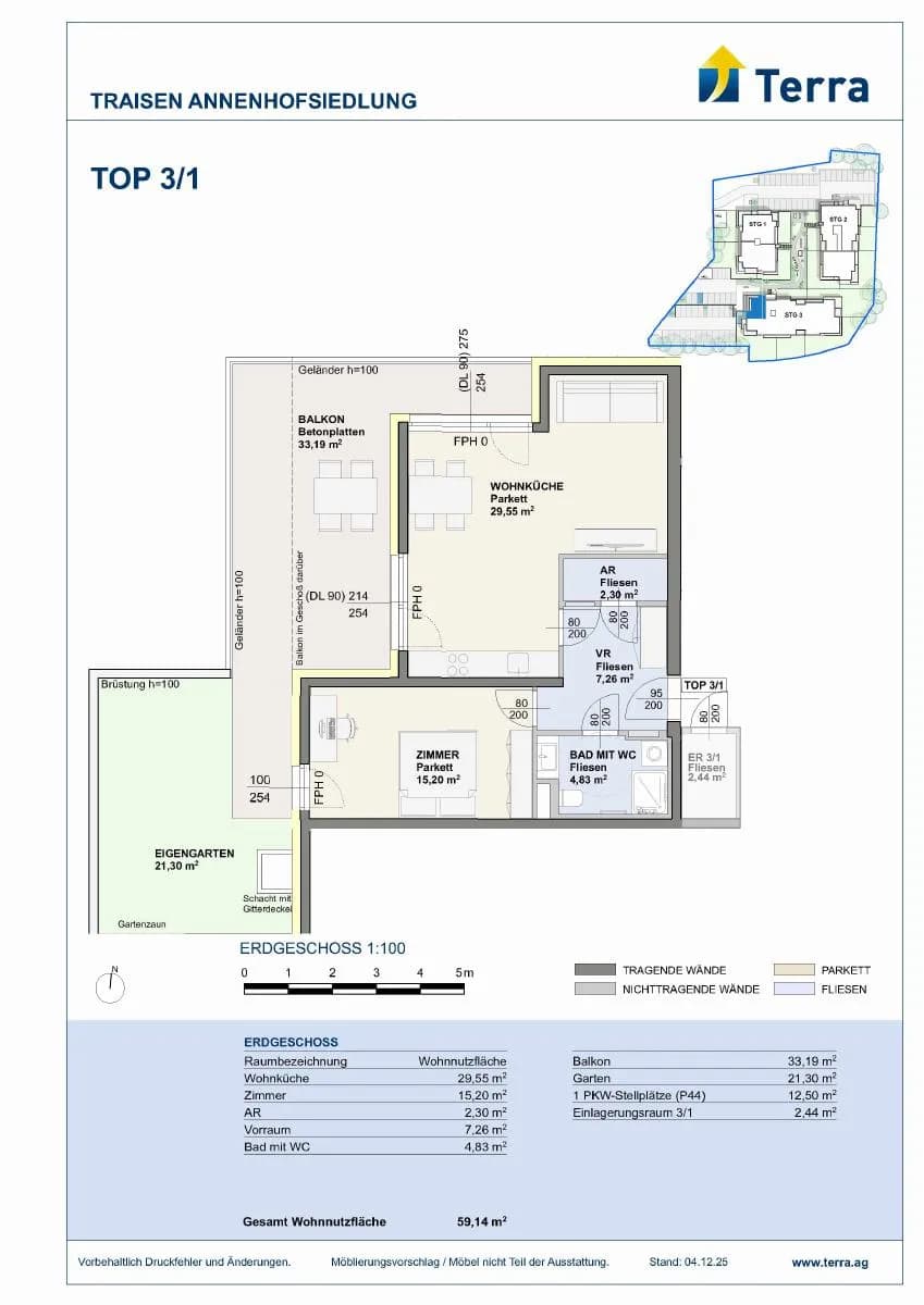 2-Zimmer-Wohnung mieten in Lilienfeld – 59,16 m², € 800 – Bild 6 von 6