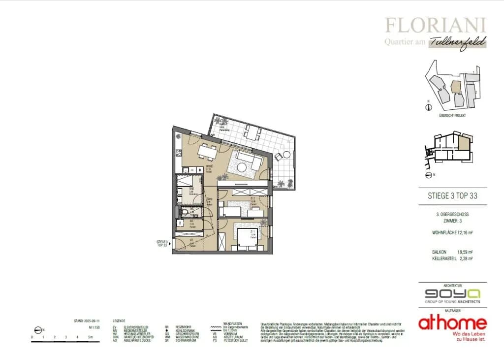 3-Zimmer-Wohnung kaufen in Tulln – 72,16 m², € 387.000 – Bild 29 von 29