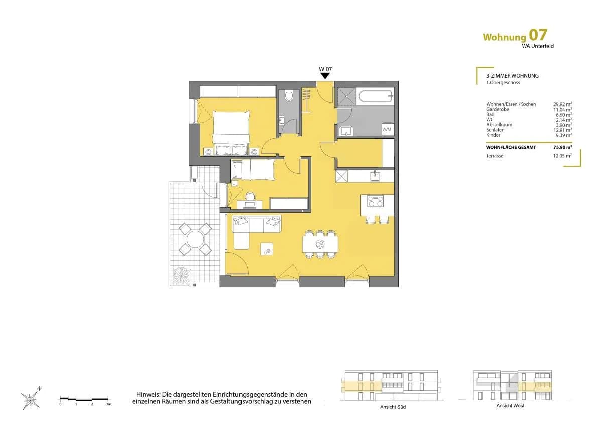 3-Zimmer-Wohnung kaufen in Bregenz – 75,9 m², € 547.000 – Bild 2 von 13