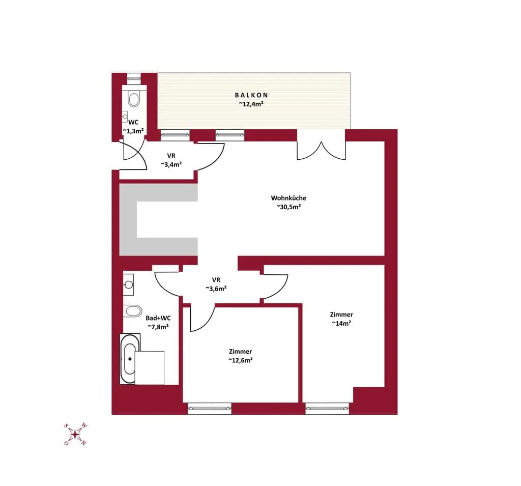 3-Zimmer-Wohnung kaufen in Wien – 73,23 m², € 499.900 – Bild 12 von 12