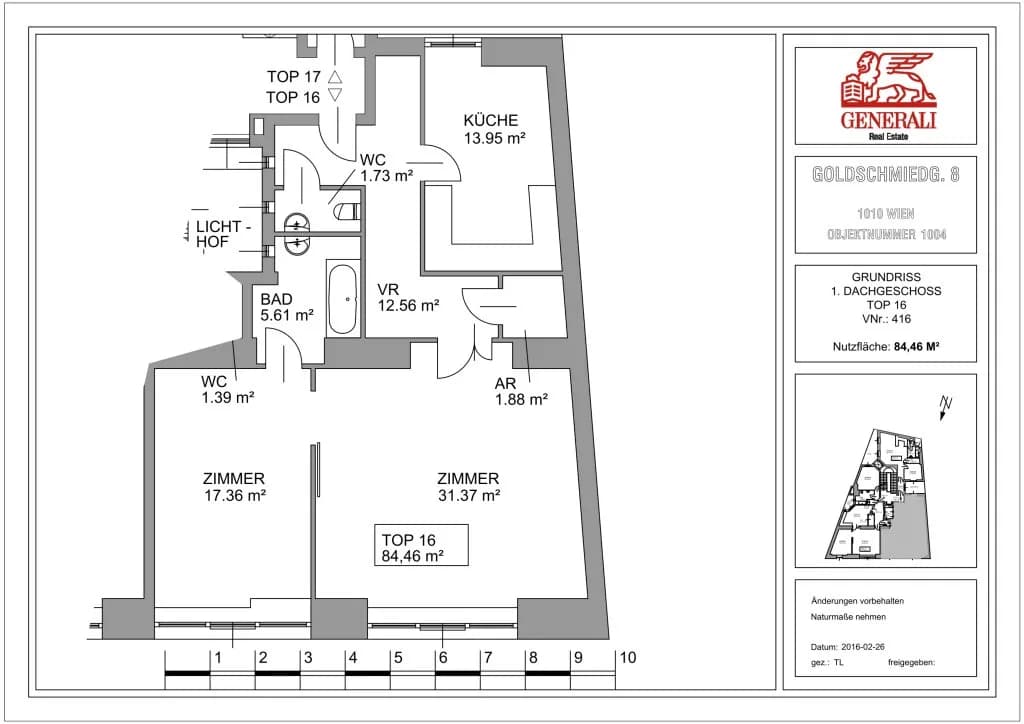 2-Zimmer-Wohnung mieten in Wien – 84,46 m², € 2.190 – Bild 23 von 23