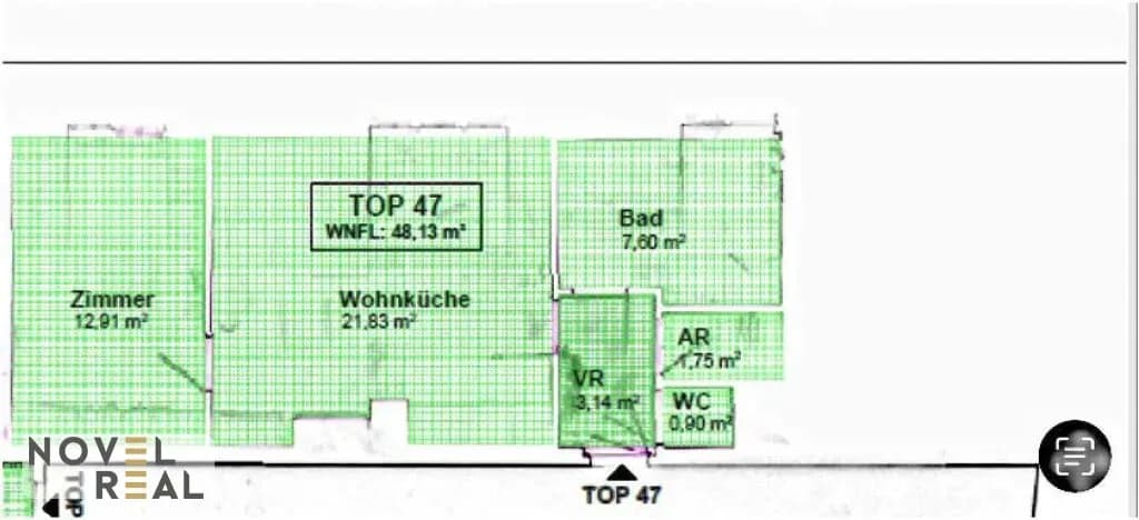 2-Zimmer-Wohnung kaufen in Wien – 48 m², € 349.000 – Bild 9 von 9
