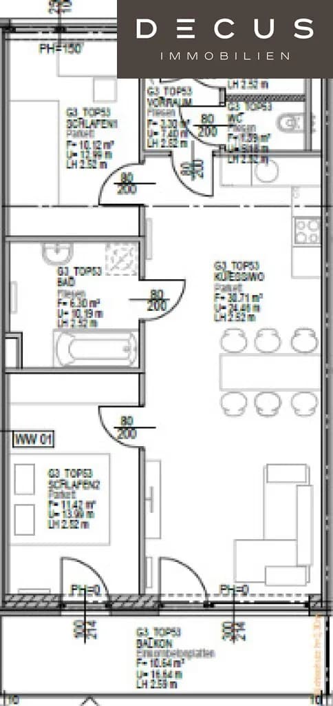 3-Zimmer-Wohnung mieten in Graz – 69 m², € 949 – Bild 8 von 8