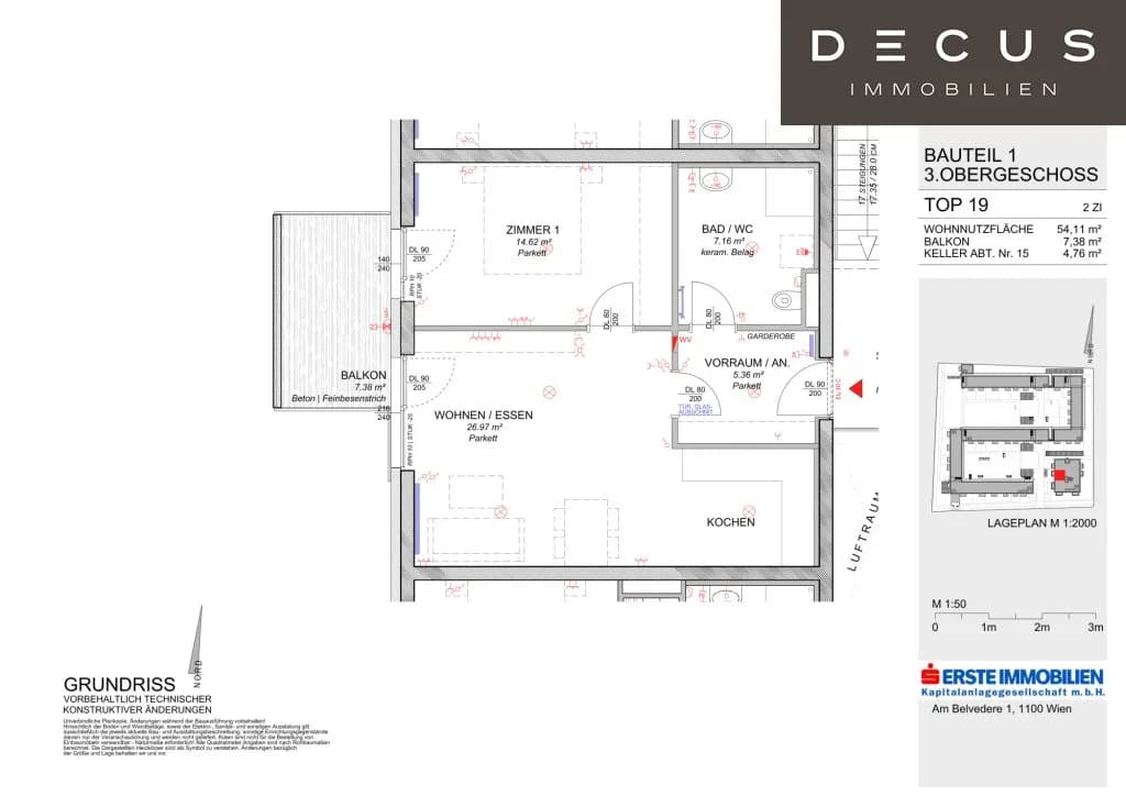 2-Zimmer-Wohnung mieten in Graz – 57 m², € 782 – Bild 19 von 19