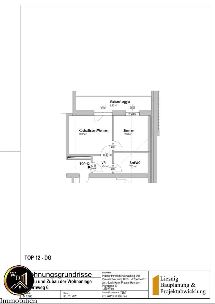 2-Zimmer-Wohnung kaufen in Völkermarkt – 39,13 m², € 259.980 – Bild 5 von 7