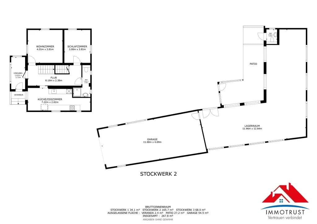 6-Zimmer-Haus kaufen in Klagenfurt – 145,1 m², € 539.000 – Bild 22 von 23