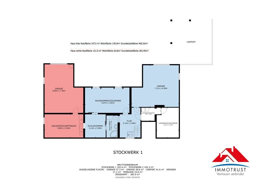 3-Zimmer-Haus kaufen in Klagenfurt Land – 63,8 m², € 289.000 – Bild 22 von 22