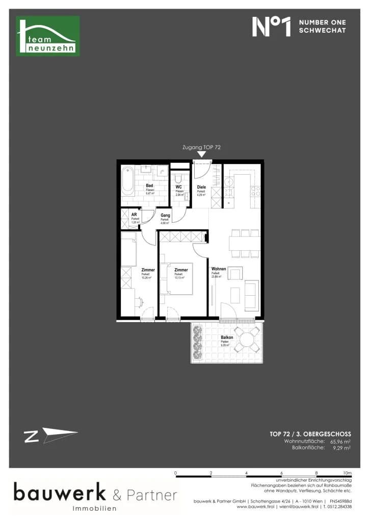 Immobilie kaufen in Bruck an der Leitha – 65,96 m², € 341.200 – Bild 14 von 14