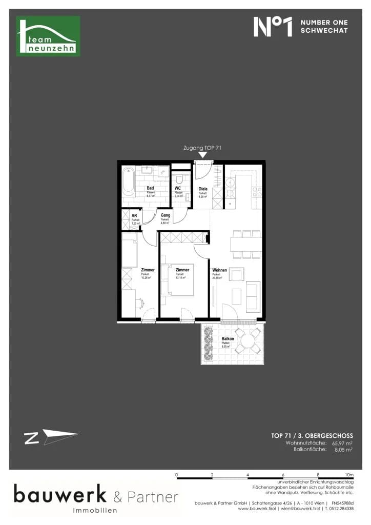 Immobilie kaufen in Bruck an der Leitha – 65,97 m², € 338.300 – Bild 15 von 15