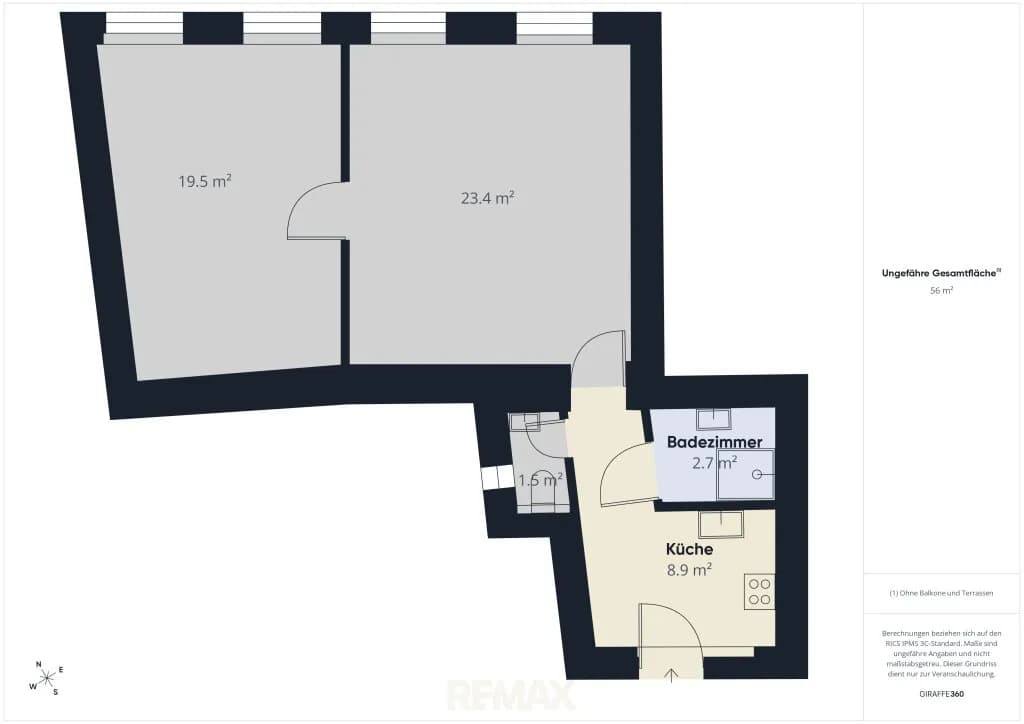 2-Zimmer-Wohnung kaufen in Wien – 55 m², € 230.000 – Bild 9 von 9