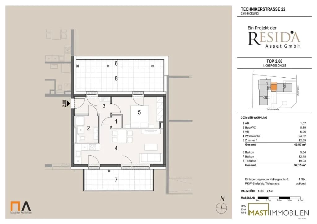 2-Zimmer-Wohnung kaufen in Mödling – 49,87 m², € 349.000 – Bild 15 von 15