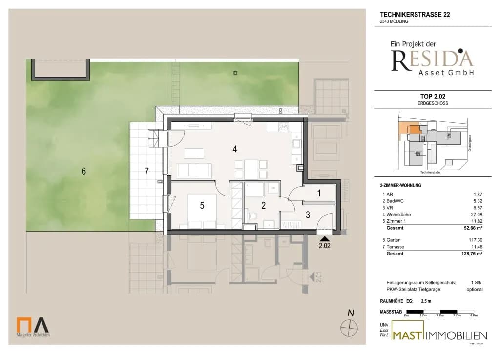 2-Zimmer-Wohnung kaufen in Mödling – 52,66 m², € 349.000 – Bild 11 von 11