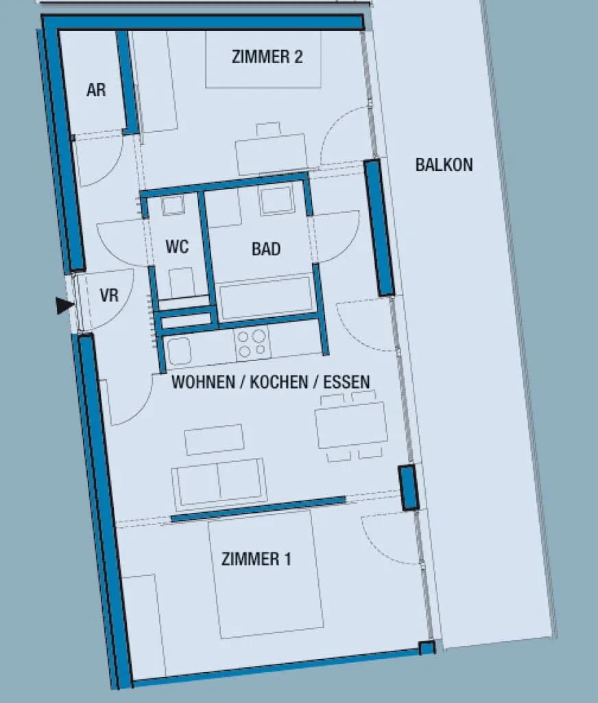2-Zimmer-Wohnung kaufen in Graz – 53,72 m², € 225.000 – Bild 14 von 14